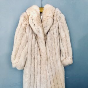 Real Fox Fur coat long